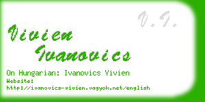 vivien ivanovics business card